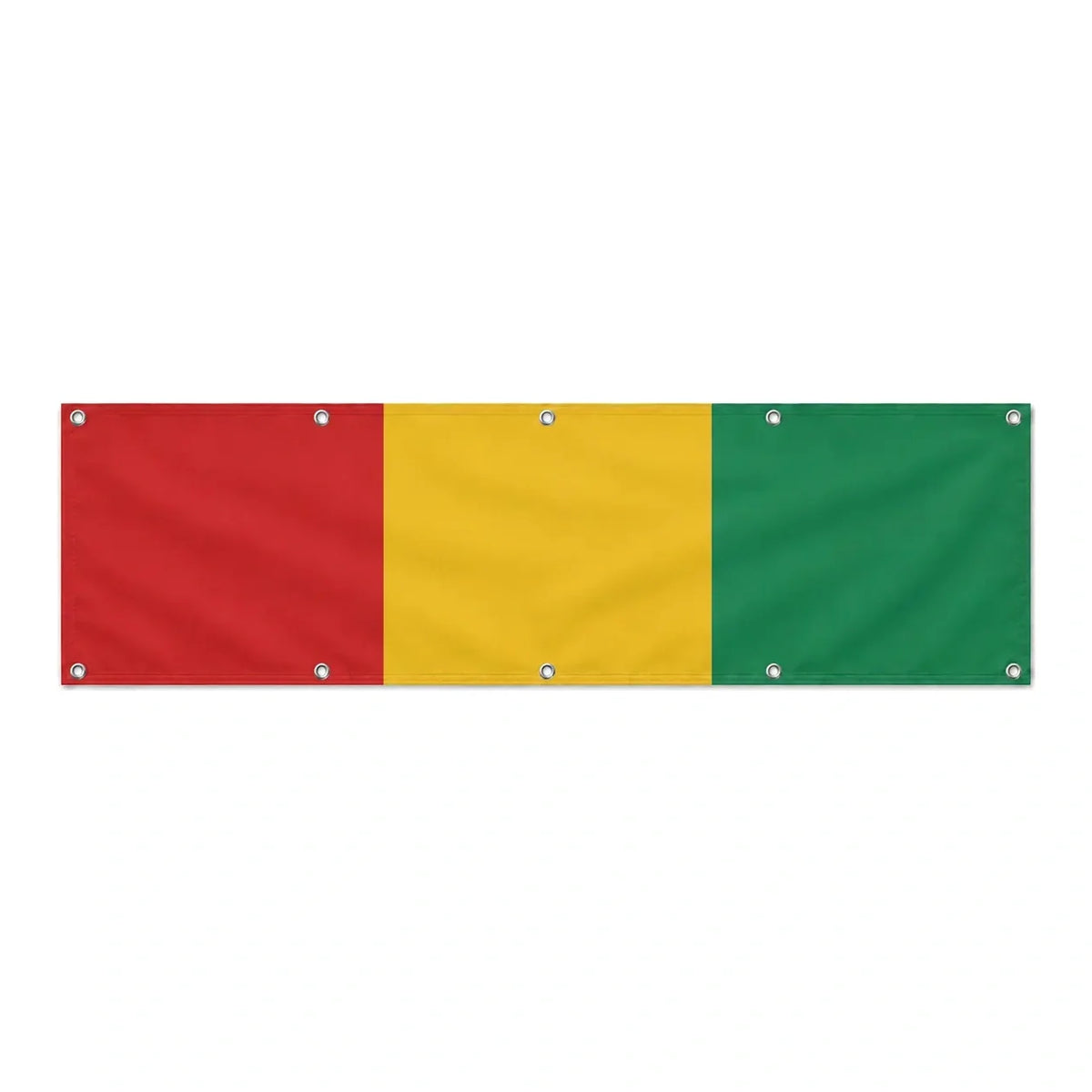 Drapeau de la Guinée grand format XL en polyester avec dix œillets