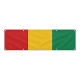 Drapeau de la Guinée grand format XL en polyester avec dix œillets
