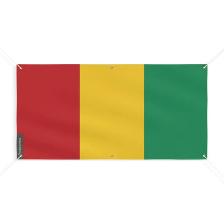 Drapeau de la guinée 6 oeillets en plusieurs tailles (m) - pixelforma