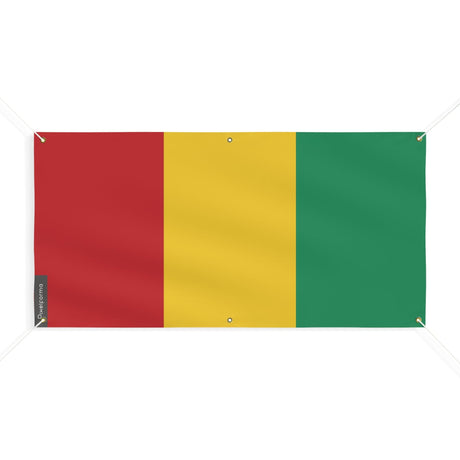 Drapeau de la Guinée 6 Oeillets en plusieurs tailles - Pixelforma 