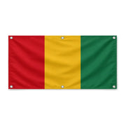 Drapeau guinée polyester résistant aux intempéries