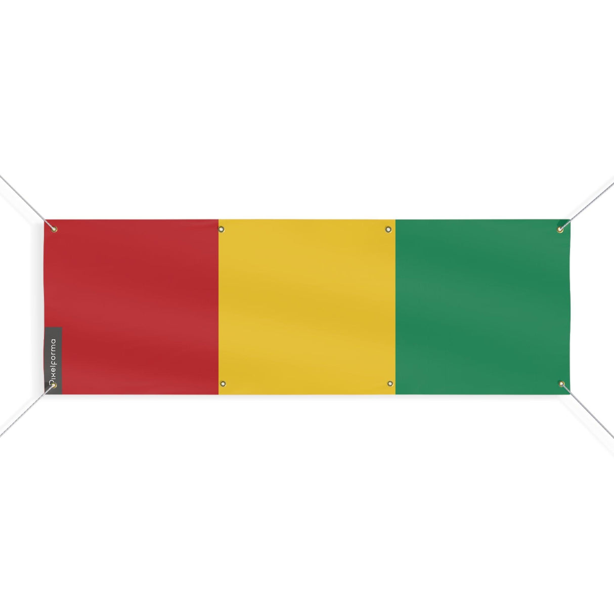 Drapeau de la Guinée 8 Oeillets en plusieurs tailles - Pixelforma 