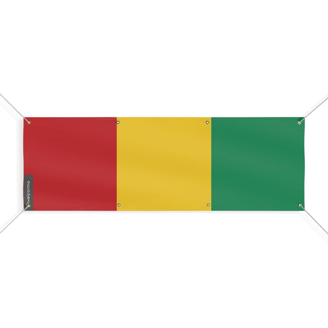 Drapeau de la Guinée 8 Oeillets en plusieurs tailles - Pixelforma 