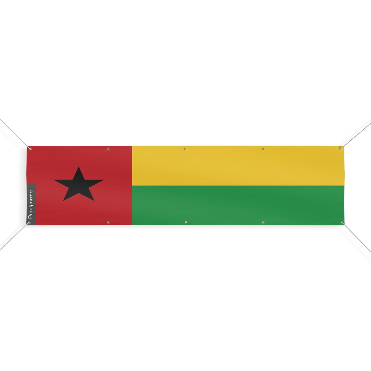 Drapeau de la Guinée-Bissau 10 Oeillets en plusieurs tailles - Pixelforma 