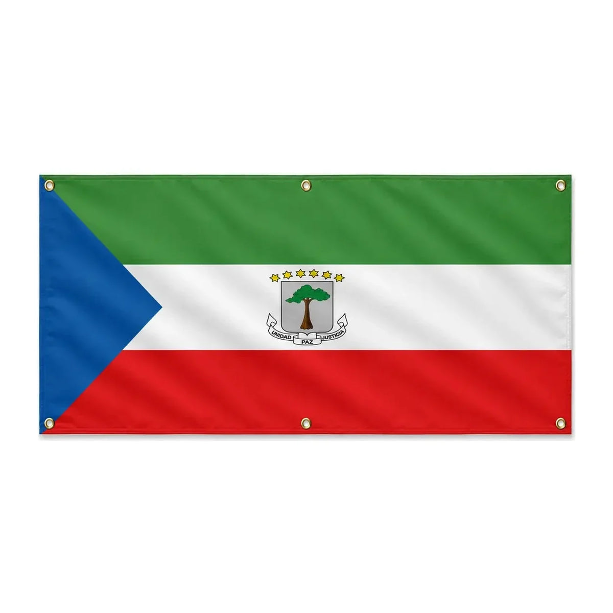 Drapeau guinée équatoriale en polyester résistant intempéries