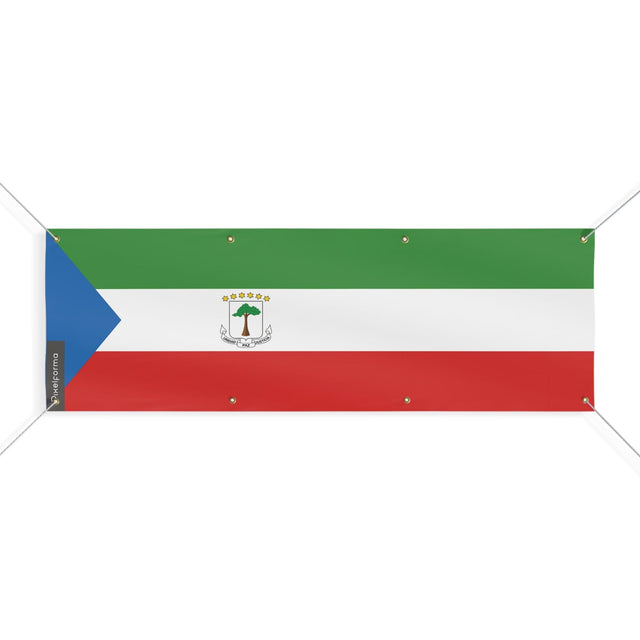 Drapeau de la Guinée équatoriale 8 Oeillets en plusieurs tailles - Pixelforma 