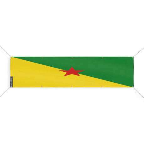 Drapeau de la Guyane 10 Oeillets en Plusieurs Tailles (XL) - Pixelforma 