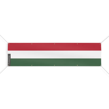 Drapeau de la Hongrie 10 Oeillets en plusieurs tailles - Pixelforma 
