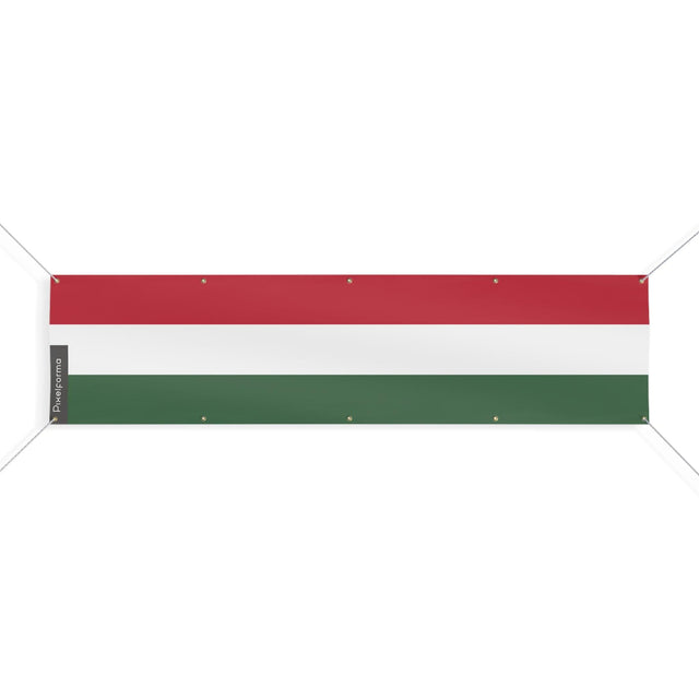 Drapeau de la Hongrie 10 Oeillets en plusieurs tailles - Pixelforma 