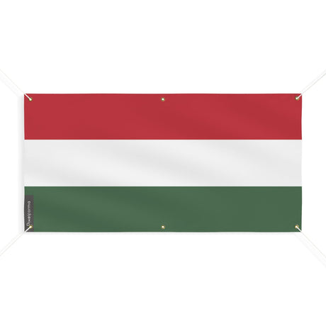 Drapeau de la Hongrie 6 Oeillets en plusieurs tailles - Pixelforma 
