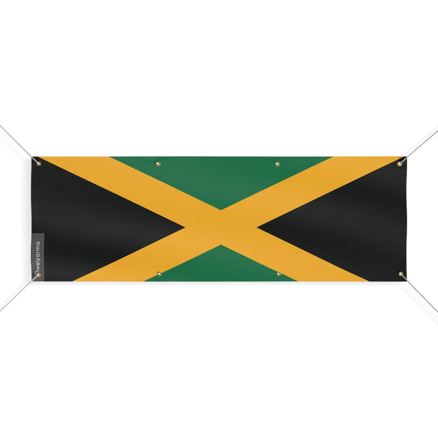 Drapeau de la Jamaïque 8 Oeillets en plusieurs tailles - Pixelforma 