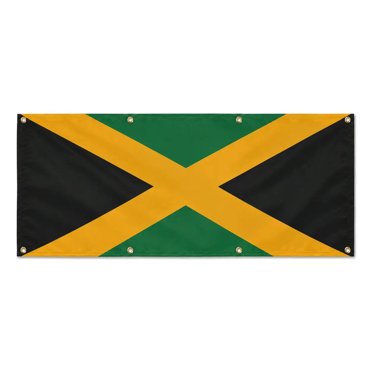 Drapeau jamaïque polyester résistant usage extérieur durable