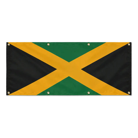 Drapeau jamaïque polyester résistant usage extérieur durable
