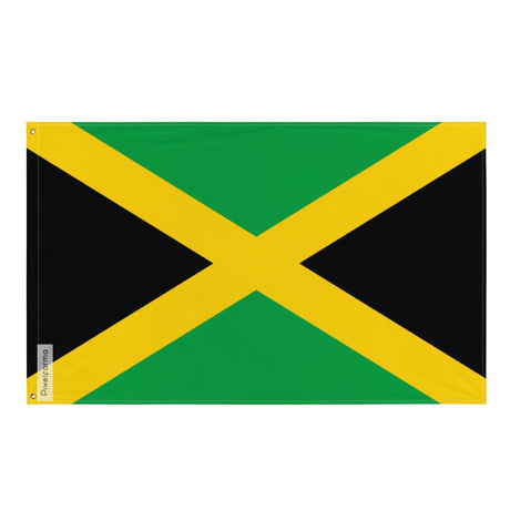 Drapeau de la Jamaïque en plusieurs tailles 100 % polyester Imprimer avec Double ourlet - Pixelforma