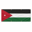 Drapeau jordanie polyester résistant œillets renforcés