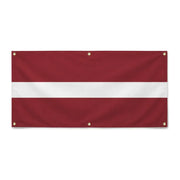 Drapeau lettonie polyester résistant usage extérieur durable