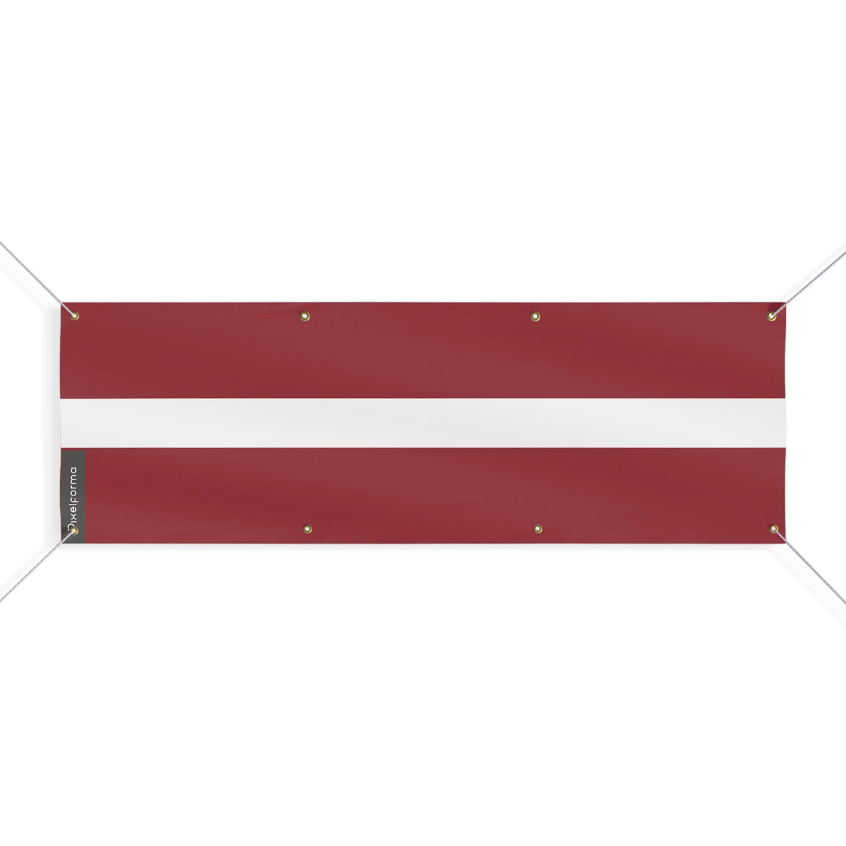 Drapeau de la Lettonie 8 Oeillets en plusieurs tailles - Pixelforma 