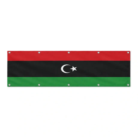 Drapeau de la Libye grand format XL en polyester avec dix œillets