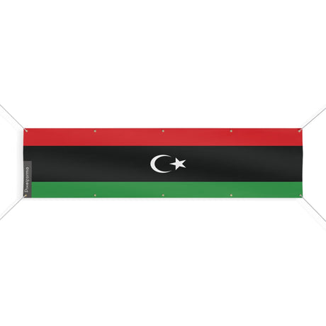 Drapeau de la Libye 10 Oeillets en plusieurs tailles - Pixelforma 
