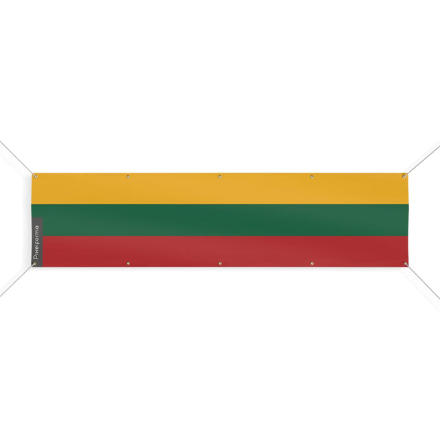 Drapeau de la Lituanie 10 Oeillets en plusieurs tailles - Pixelforma 