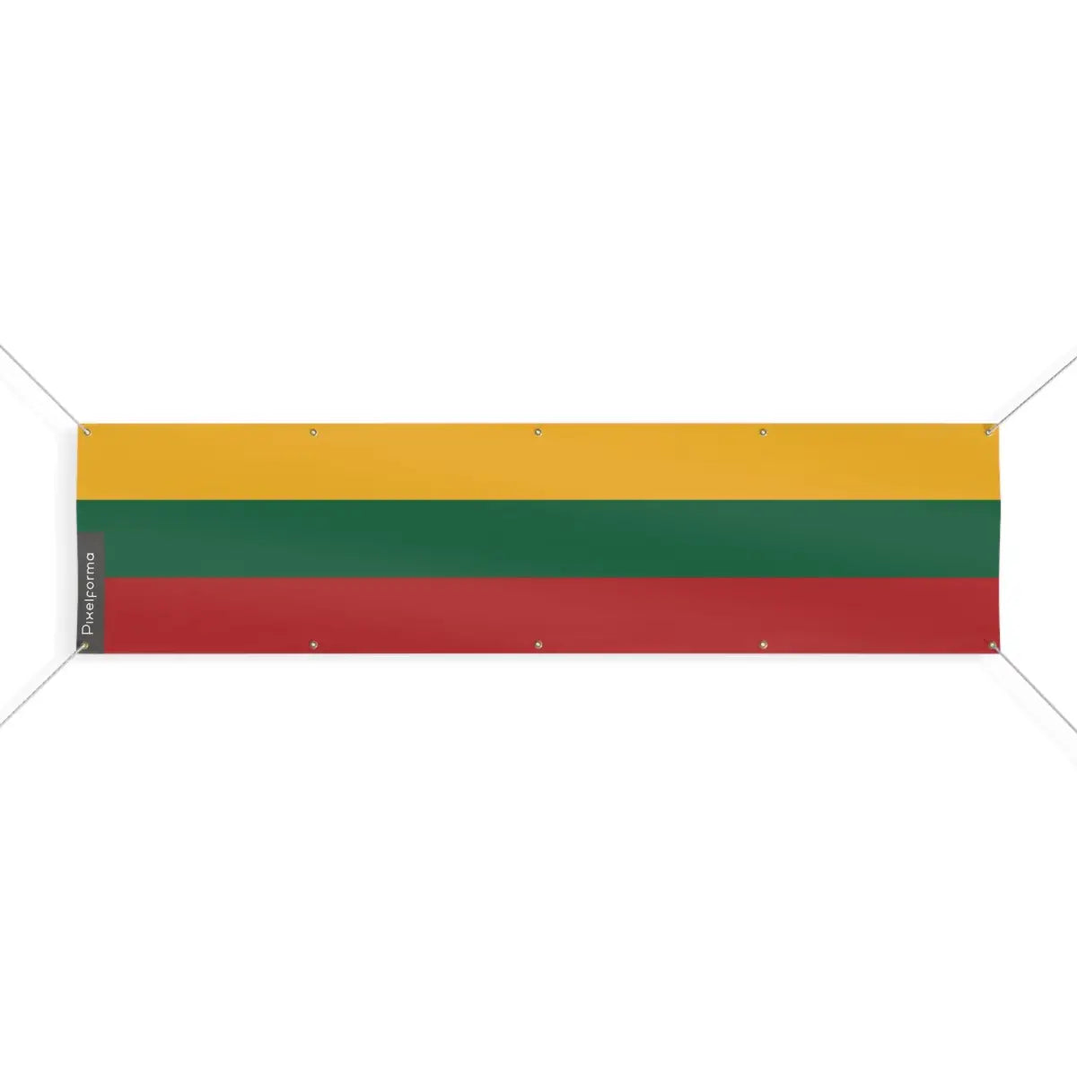 Drapeau de la Lituanie 10 Oeillets en Plusieurs Tailles (XL) - Pixelforma 