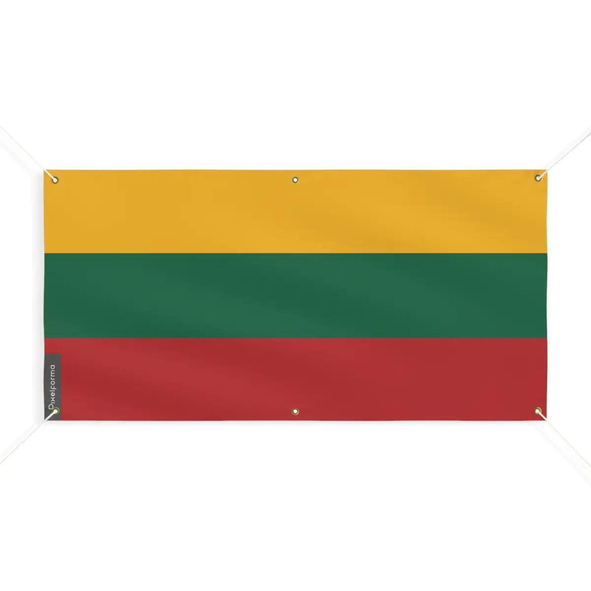 Drapeau de la Lituanie 6 Oeillets en Plusieurs Tailles (M) - Pixelforma 