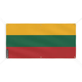 Drapeau de la Lituanie 6 Oeillets en Plusieurs Tailles (M) - Pixelforma 