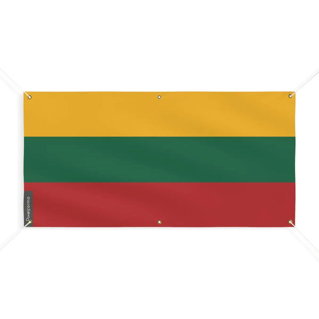 Drapeau de la Lituanie 6 Oeillets en Plusieurs Tailles (M) - Pixelforma 