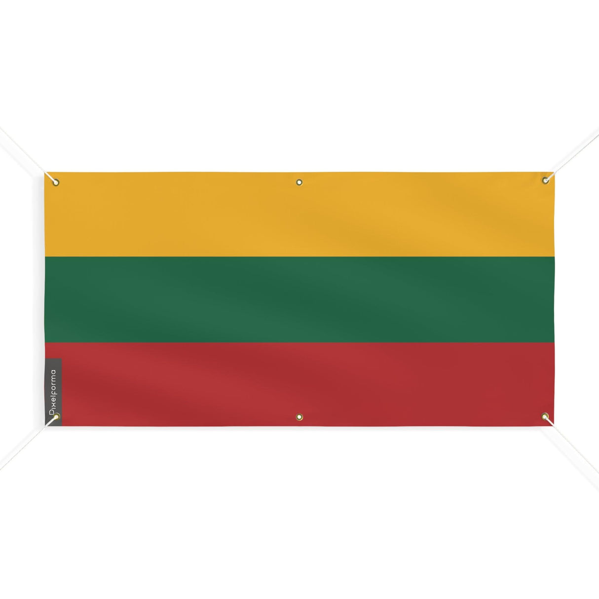 Drapeau de la Lituanie 6 Oeillets en plusieurs tailles - Pixelforma 