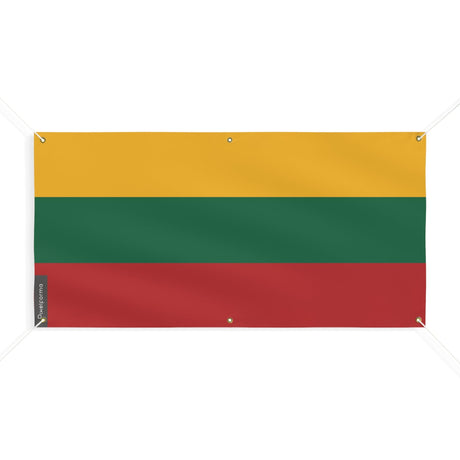 Drapeau de la Lituanie 6 Oeillets en plusieurs tailles - Pixelforma 