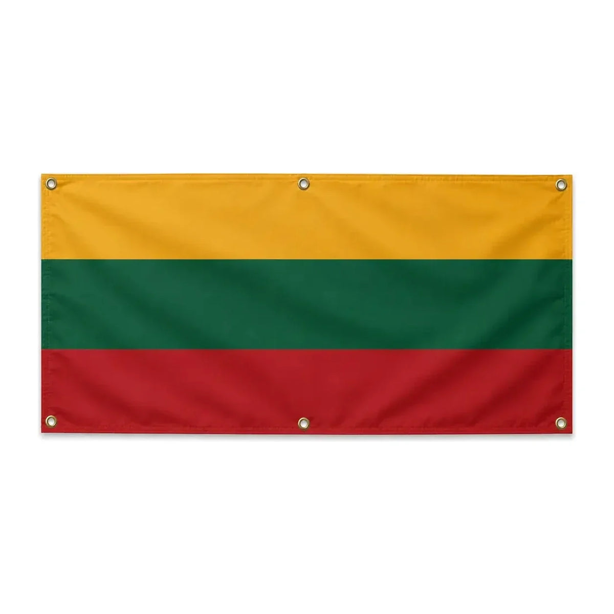 Drapeau lituanie polyester résistant avec œillets renforcés