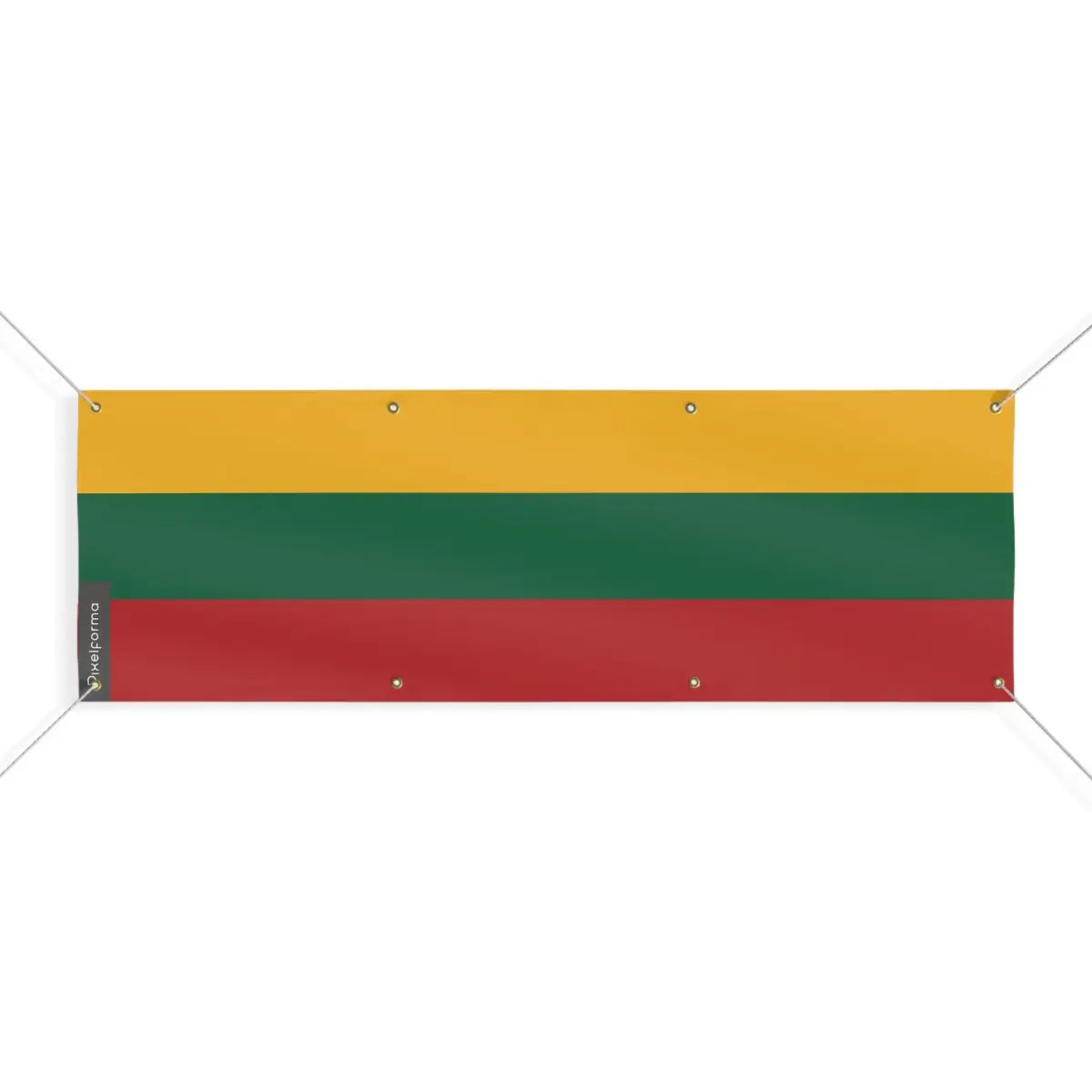 Drapeau de la Lituanie 8 Oeillets en Plusieurs Tailles (L) - Pixelforma 