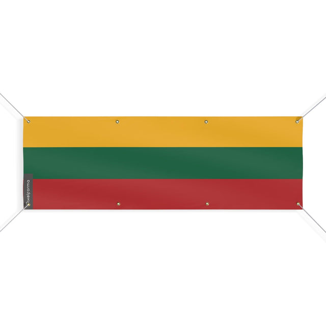 Drapeau de la Lituanie 8 Oeillets en plusieurs tailles - Pixelforma 
