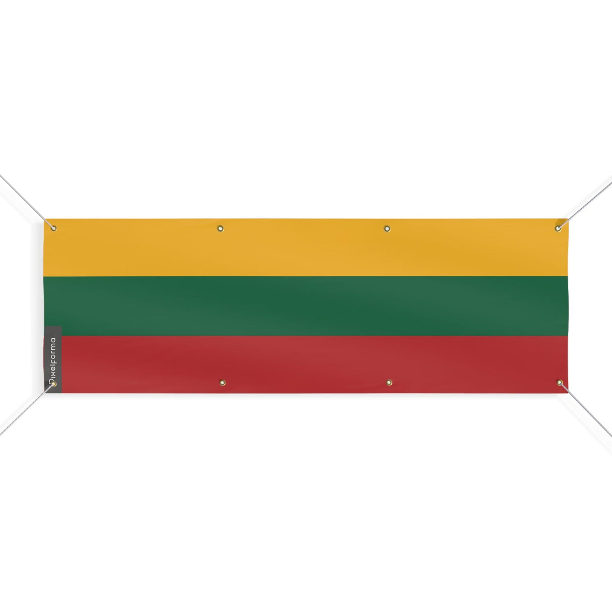 Drapeau de la Lituanie 8 Oeillets en plusieurs tailles - Pixelforma