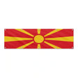 Drapeau de la Macédoine du Nord grand format XL en polyester avec dix œillets
