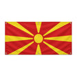 Drapeau macédoine du nord polyester résistant intempéries