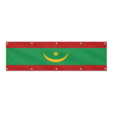 Drapeau de la Mauritanie grand format XL en polyester avec dix œillets