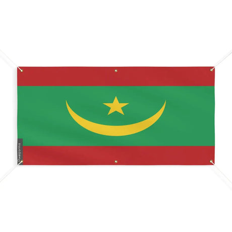 Drapeau de la Mauritanie 6 Oeillets en Plusieurs Tailles (M) - Pixelforma 