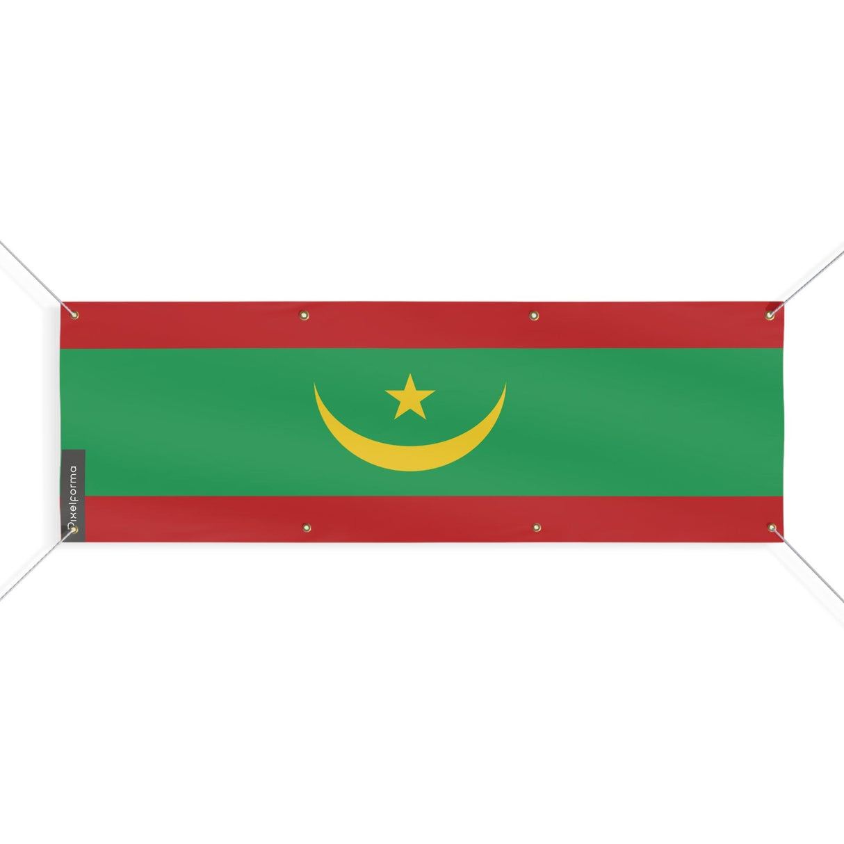 Drapeau de la Mauritanie 8 Oeillets en plusieurs tailles - Pixelforma 