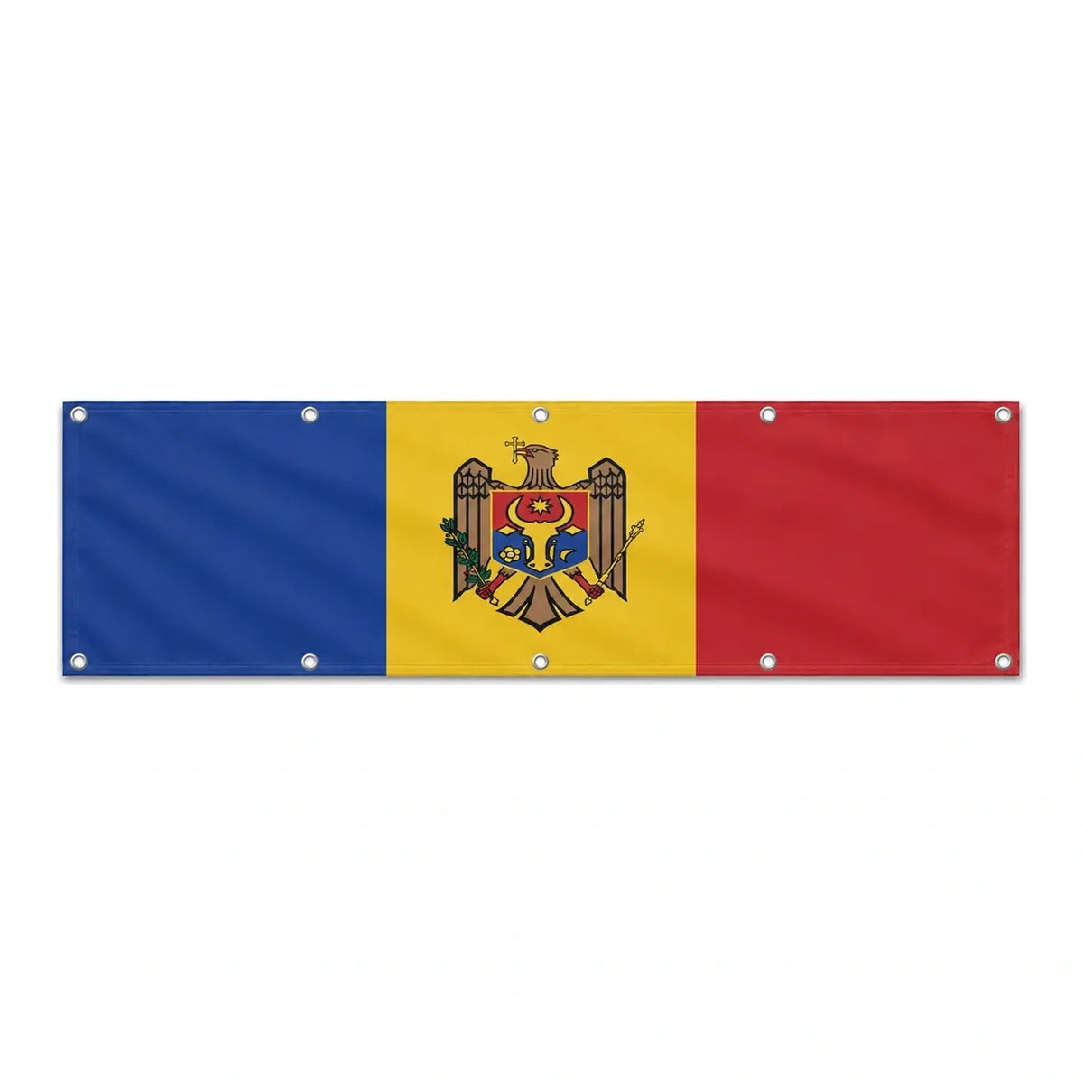 Drapeau de la Moldavie grand format XL en polyester avec dix œillets