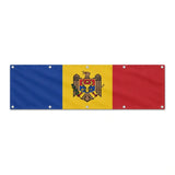 Drapeau de la Moldavie grand format XL en polyester avec dix œillets