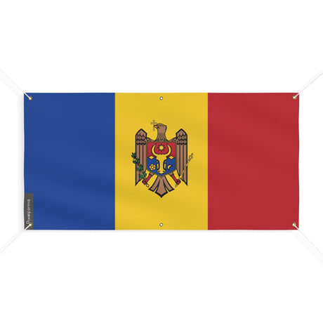 Drapeau de la Moldavie 6 Oeillets en plusieurs tailles - Pixelforma 