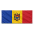 Drapeau moldavie en polyester résistant huit œillets