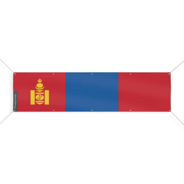 Drapeau de la Mongolie 10 Oeillets en Plusieurs Tailles (XL) - Pixelforma 