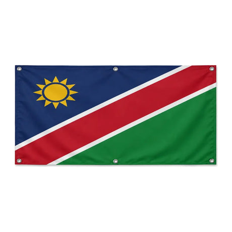 Drapeau namibie polyester résistant pour extérieur