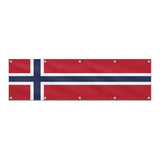 Drapeau de la Norvège grand format XL en polyester avec dix œillets