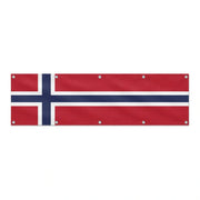 Drapeau de la Norvège grand format XL en polyester avec dix œillets