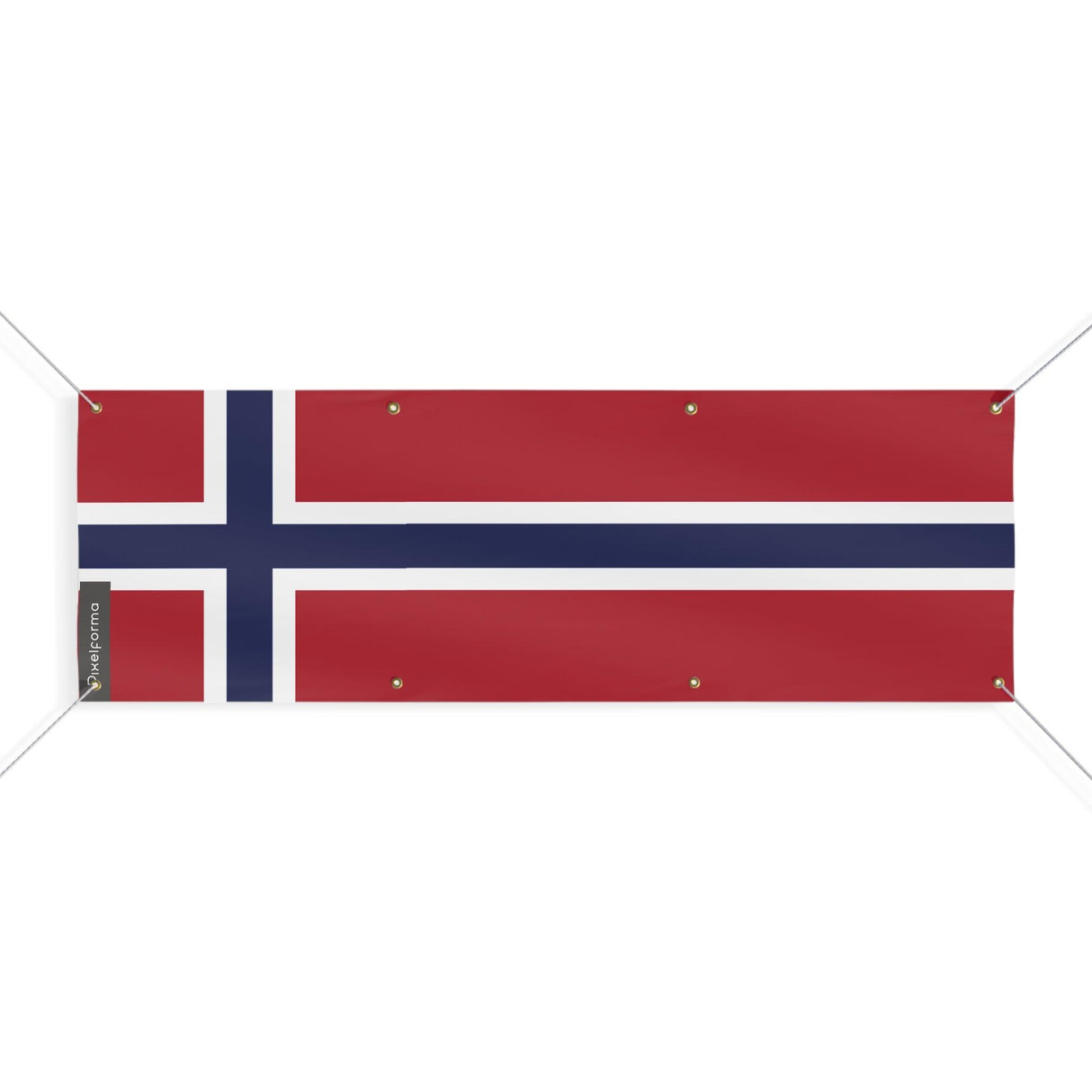 Drapeau de la Norvège 8 Oeillets en plusieurs tailles - Pixelforma 