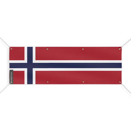 Drapeau de la Norvège 8 Oeillets en plusieurs tailles - Pixelforma 