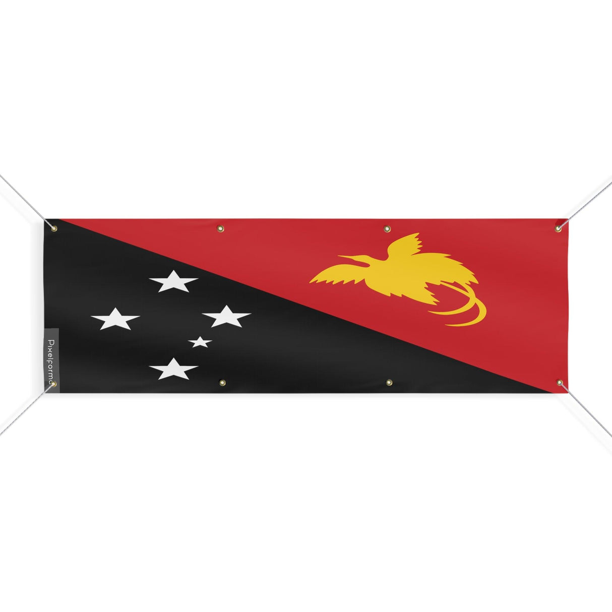 Drapeau de la Papouasie-Nouvelle-Guinée 8 Oeillets en plusieurs tailles - Pixelforma 